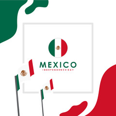 Fototapeta na wymiar Mexico Independence Day Vector Design Template
