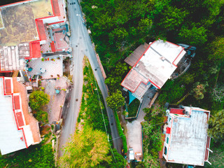 street in a village at italystreet in a village at italy