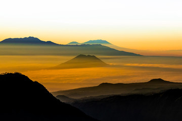 Mount Bromo volcano, in East Java, Indonesia.