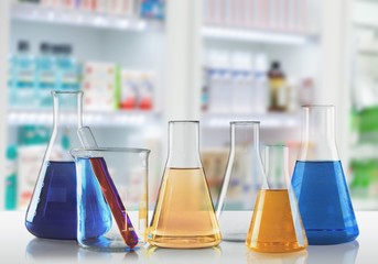 Chemical chemistry laboratory acid alkaline analysis background