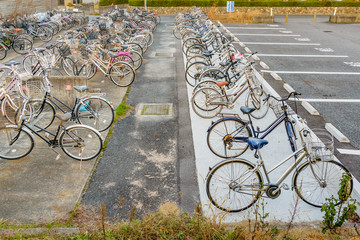 Bicycles Parking, Yamaguchi Prefecture, Japan