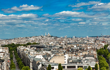 Obraz premium Aerial view at Paris, France
