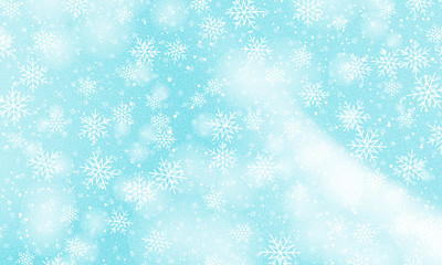 Falling snow background. Vector illustration