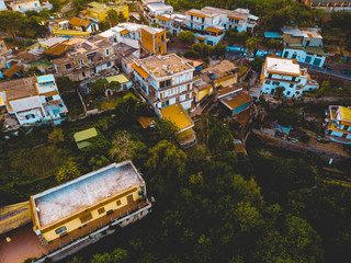 some old houses at italy from the drone viewsome old houses at italy from the drone view