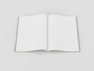 Magazine mockup. 3D visualization.