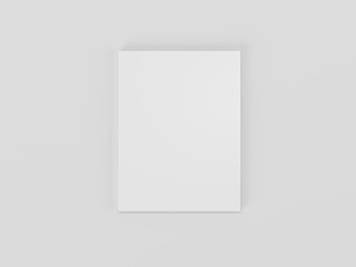 Magazine cover mockup. 3D visualization.