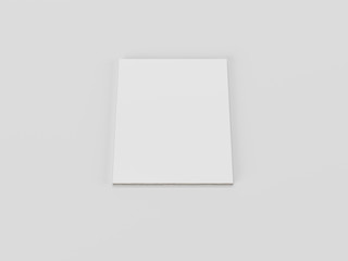 Magazine cover mockup. 3D visualization.