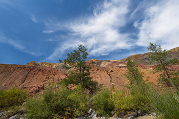 Valley of Mars landscapes in the Altai Mountains, Kyzyl Chin, Siberia, Russia