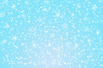 Snow Background. Winter sky. Vector.