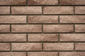 brick wall of torn brick