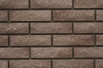 brick wall of torn brick