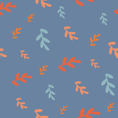 leaves seamless repeat pattern background