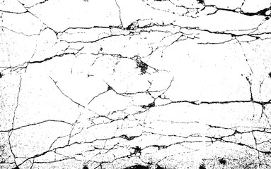 Monochrome composition of irregular graphic elements. Distressed uneven grunge background. Abstract vector illustration. Overlay to create interesting effect and depth. Isolated on white background.