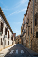 Detail view of street in Avila, Spain