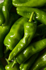 Raw Green Organic Melrose Peppers