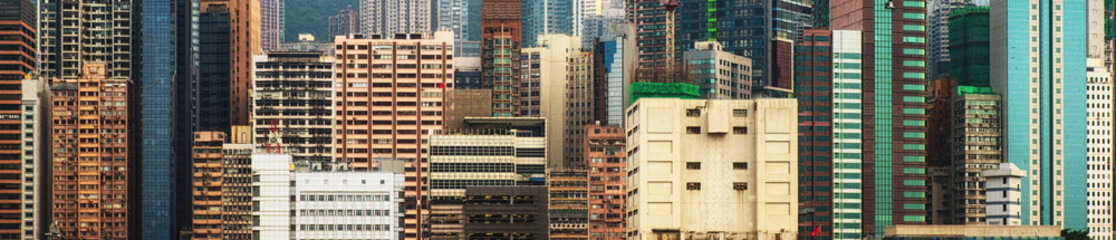 skyscrapers in Hong Kong, China
