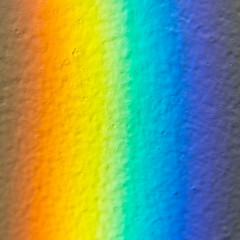 Natural light reflection on the wall. Color spectrum. Natural light reflection on the wall as a...