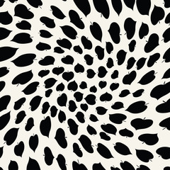 abstract geometric leaves pattern for natural background, simple minimalist graphic , retro decoration , summer fashion