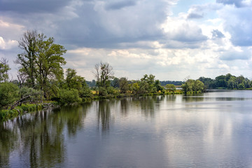 Obraz premium Interesting summer landscape at the River Havel, Havelland
