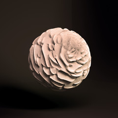 Volume, abstract, relief form. 3d illustration, 3d rendering.