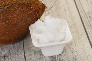 Dietary Coconut oil in the bowl