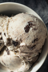 Homemade Chocolate Cookes and Cream Icecream