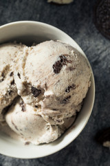 Homemade Chocolate Cookes and Cream Icecream
