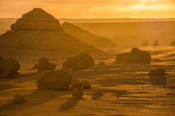 sunset in the whales valley