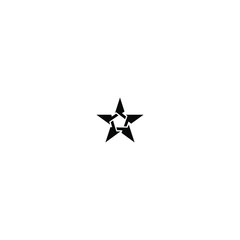 Obraz premium icon black star. logo designs