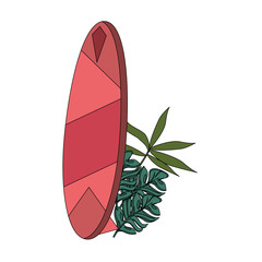 tropical summer relax holiday cartoon