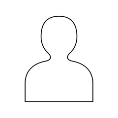 silhouette person avatar isolated icon