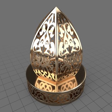 Moroccan patterned lantern