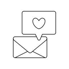 envelope mail with speech bubble