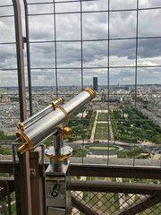 View of Paris seen from the Eiffel Tower