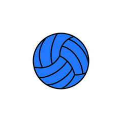 Volleyball ball icon. Designed for web. Vector illustration isolated on white background.