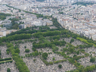View of Paris seen from Tour Montpernasse