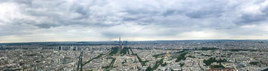 View of Paris seen from Tour Montpernasse