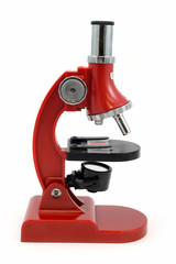Isolated Red Microscope