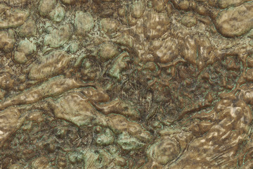 Oxidized material - environmental impact, metallic pattern