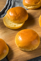 Homemade Sweet Brioche Hamburger Buns