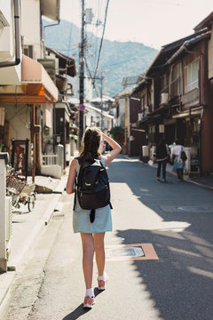 wandering the streets of a Japanese village