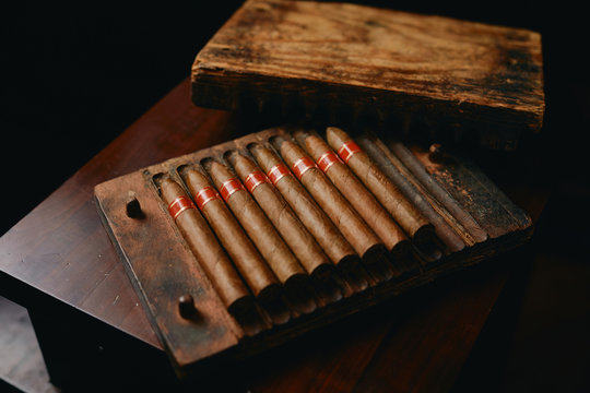 Close-Up Of Cuban Cigar
