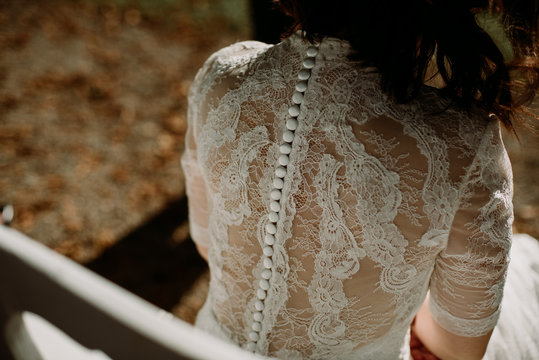 bride from the back
