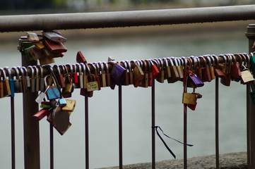 Liebesschlösser in Köln