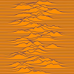 Signal or wave graphics. Abstract vector technology background
