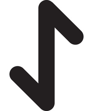 Ancient scandinavic rune eywas. Viking futhark alphabet. Flat black line icon. Graphic element. Vector illustration