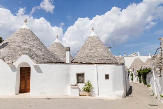 Trulli, typical houses in Alberobello village