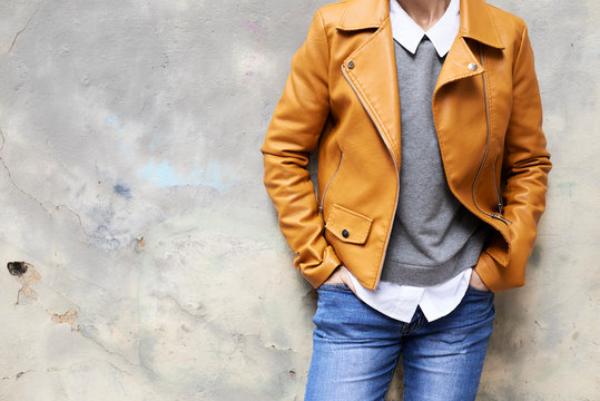 Hipster urban outfit. Autumn.