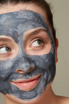 Fresh shoot woman with clay mask