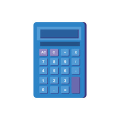 calculator math device isolated icon